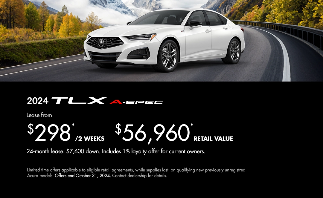 Bannière de Promotion Acura TLX 2024